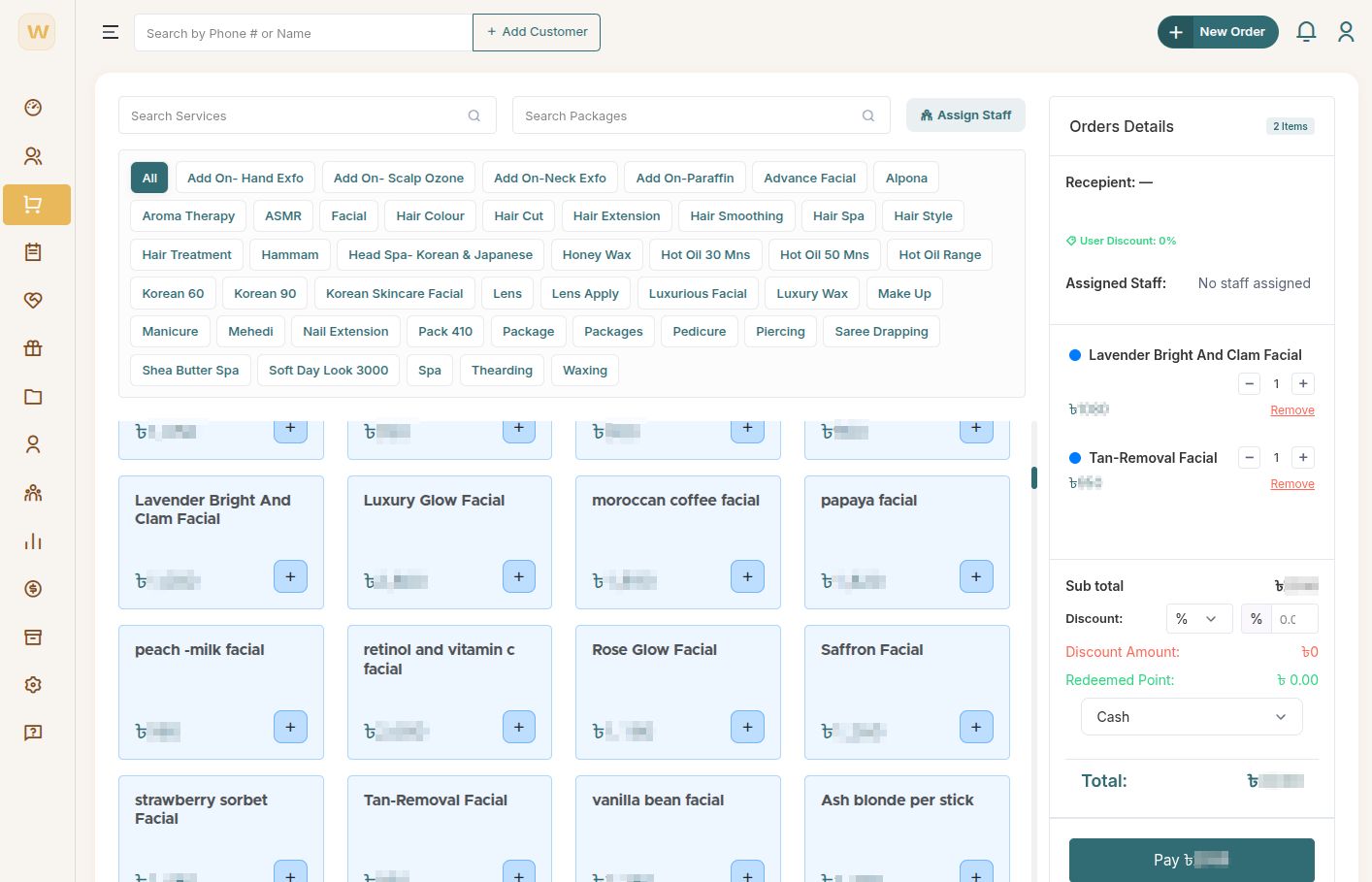 Witch House Salon POS and website platform